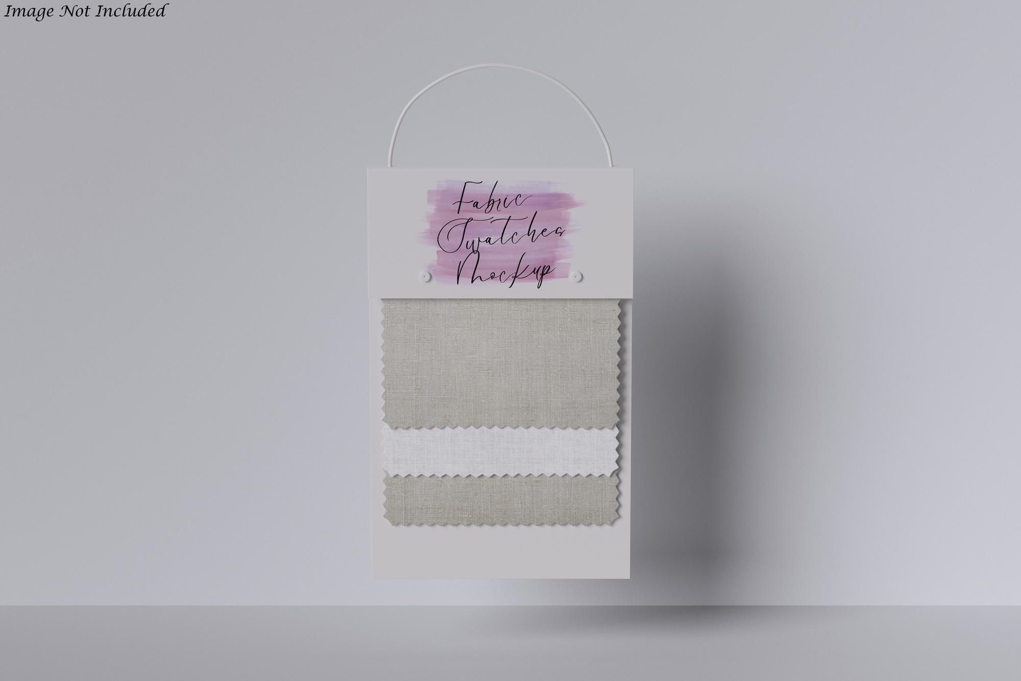 sample swatches and price mockups